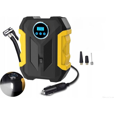 Extralink compresor de coche para toma de mechero, 150psi, 100w, lcd, linterna, accesorios