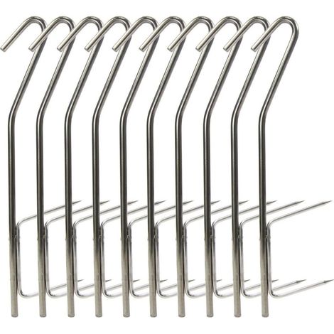Lot de 10 crochets à encens, hameçons, pour fumoirs à barbecue (1/5)