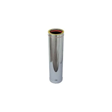TUBO DOPPIA PARETE PER CANNE FUMARIE Ø 80/130 x 500 mm
