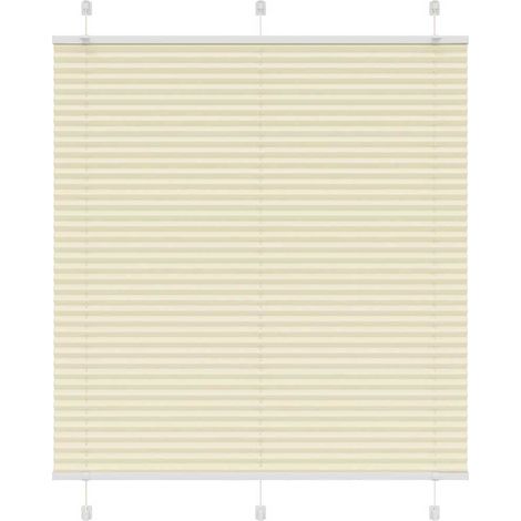 Plissee Creme 120x100 cm Stoffbreite 119,4 cm Polyester