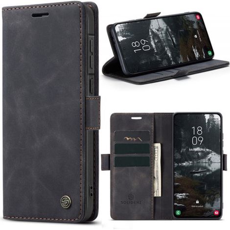 Solidenz Hülle – Kompatibel mit Samsung Galaxy A57 – Urban Book – Hülle mit Kartenfach – Schwarz (1/5)
