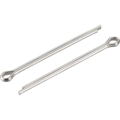 Goupilles Fendues, 4mm x 60mm Acier Inox Clip Attache Raccord pour Automobile, Mécanique, Argenté, 5Pcs (1/5)