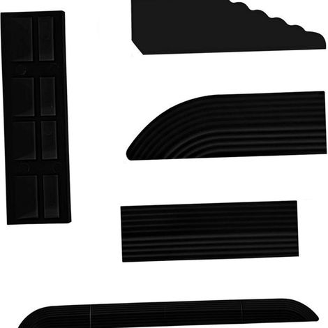 Rampe de seuil noire pour aspirateur robot (lot de 4) (1/5)