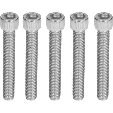Vis M12x1.75 x70 DIN912 inox A2-70, tête cylindrique hexagonale, filetage grossier, lot de 20 pièces, visserie résistante à la corrosion. (1/5)