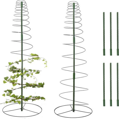 Cage de support annulaire rétractable pour jardin, adaptée au support des plantes d'intérieur et d'extérieur, cage annulaire pour plantes grimpantes. (1/4)