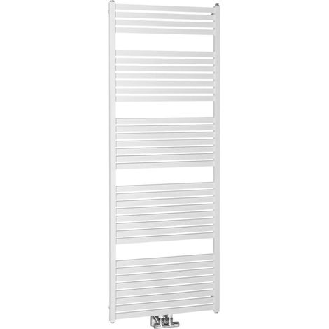 Aqualine Toalleros eléctricos - Toallero eléctrico,Tondi 60x169 cm, conexión en el centro, blanco DT490T