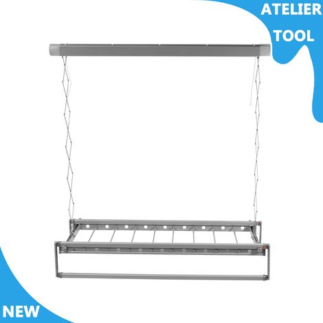 ATELIER Rack d'aération rétractable électrique avec télécommande Plafond de montage Rack d'aération avec lumière (1/5)