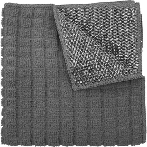 Lavette microfibre spéciale cheminée Gris 30x30 cm