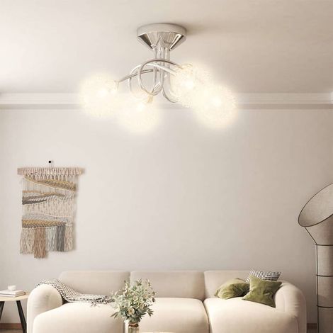 Ceiling Lamp with Mesh Wire Shades for 4 G9 LED Lights vidaXL (1/5)