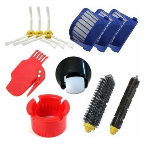 iRobot Roomba Robot Vacuum Cleaner Kit: Front Wheel + Filter + Side Brush for 600, 536, 551, 552, 528, 564, 595, 610, 620, 630, 650, 655, 660--BIEMMEDUE (1/4)