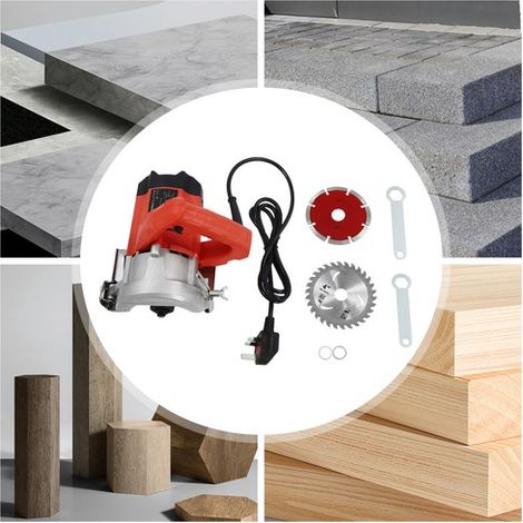 Electric Handheld 1580W Dry Tile Cutter Saw Floor +Wall Use W/2 Blades UK Model (1/5)