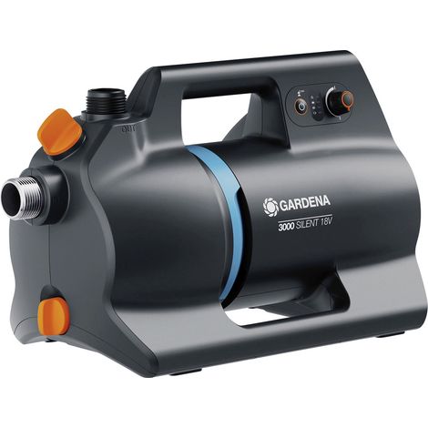 GARDENA Akku-Gartenpumpe 3000 Silent 18V P4A Ready-To-Use Set Akku-Gartenpumpe 3000 l/h