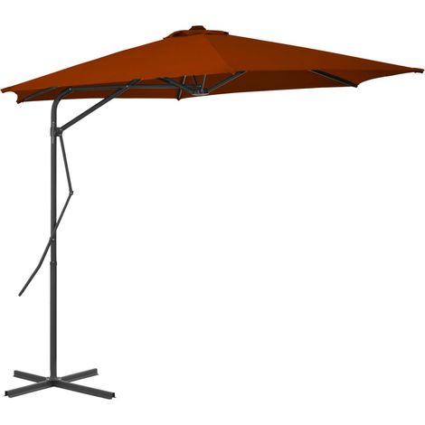 Maison Exclusive - Sonnenschirm mit Stahl-Mast 300x230 cm Terrako