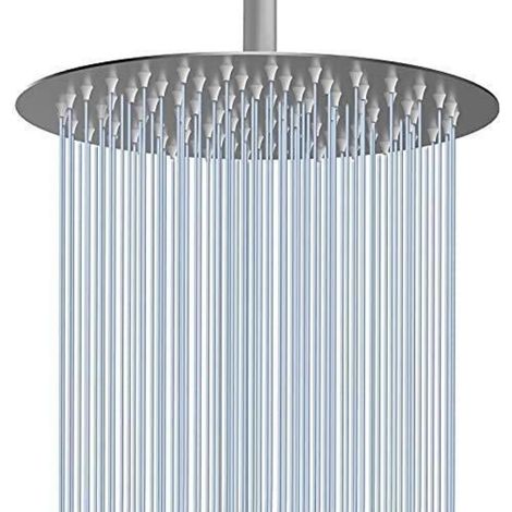 30cm Regenbrause Edelstahl Gebürstetes Nickel mit Anti-Kalk-Düsen (1/5)