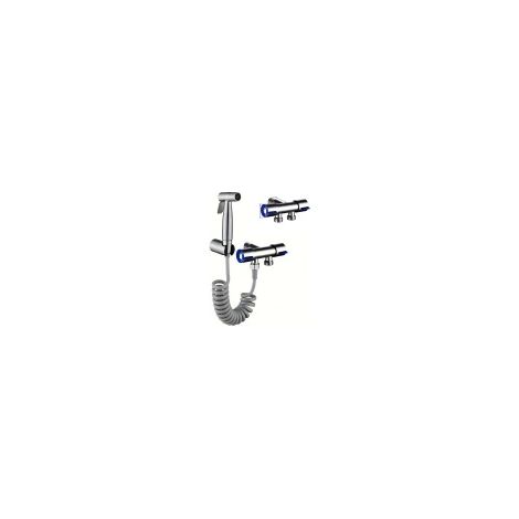 Ensemble douchette bidet 304, flexible 2m, vanne double commande