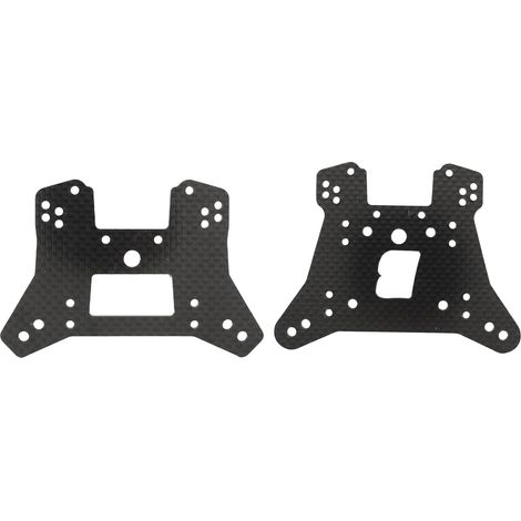 de Choc RC et Arrière en Fiber de Carbone, Remplacement Léger pour Traîneau TRA9539 TRA9538 (1/5)