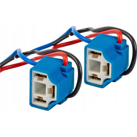 Keramikwürfel, abgewinkelter Würfel, H4-Fassung, Stecker, Glühbirnenanschluss, 2 Stück