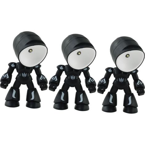 Verstellbares LED-Nachtlicht in Roboterform mit 3 Helligkeitsstufen, originelles dekoratives Nachtlicht für Schlafzimmer, Büro, Beleuchtung und mehr. (1/5)