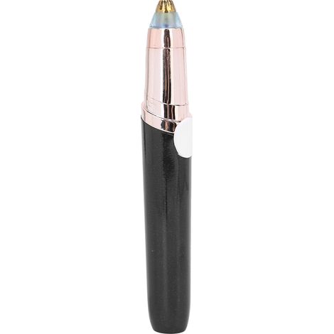 Tondeuse à sourcils électrique pour femme, alimentée par batterie, pour l'épilation des sourcils et du visage (noire) (1/5)