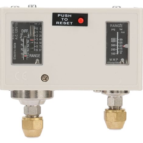 Interrupteur de contrôle de pression double électronique R1/4" 15A 250V, contrôleur de pression de pompe intelligent (1/5)