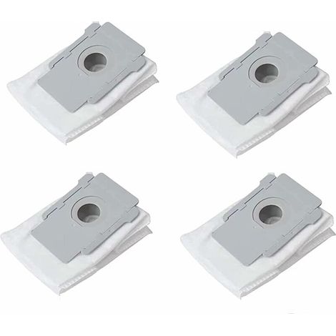 Pack of 4 bags for Roomba I and S series vacuum cleaners: I7 (7150) + I7 Plus (7550), I3+ (3550), I6+ (6550), I8+ (8550), S9 (9150) and S9 Plus (9550, 9550). Disposable vacuum cleaner bags with a base (1/5)