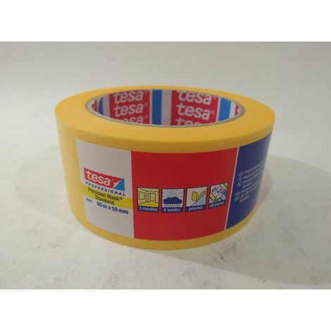 Cinta adhesiva Tesa Precision Standard beige 50 mm x 50 m