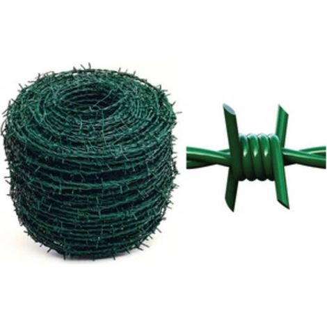 18 x FILO SPINATO PLASTIFICATO F 14 D 2,2 MM CAVATORTA VERDE
