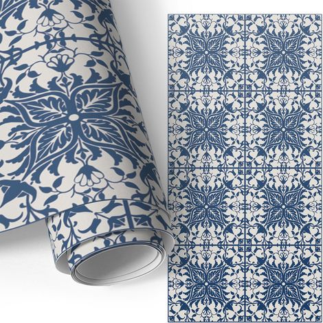 Möbel - Klebefolie - Möbelfolie - abwaschbare und selbstklebende Deko-Folie für Küche - Schrank -Tisch & Fensterbank - Zierfliesen 50x100 cm