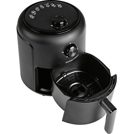 GourmetMaxx Heißluft-Fritteuse Mechanisch 2,3l Friteuse à air chaud 1000 W noir