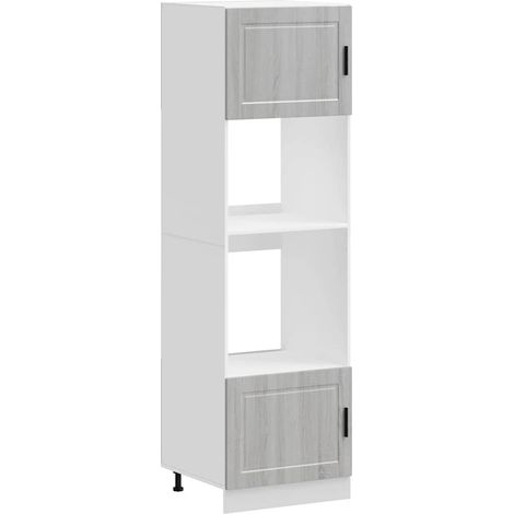 Maison Exclusive - Armarios para horno 2 uds Porto gris sonoma ma