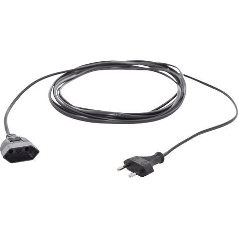 HAWA R696 alimentation Rallonge 2.5 A noir 3.00 m H03VVH2-F 2X 0,75 mm² plat X035871 (1/5)