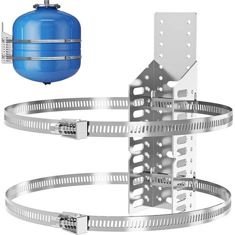 Support de Montage de réservoir d'expansion de Chauffe Eau Support de réservoir d'expansion Thermique avec 2 Sangles Anti Vibrations Support de réservoir d'expansion Support de réservoir (1/5)