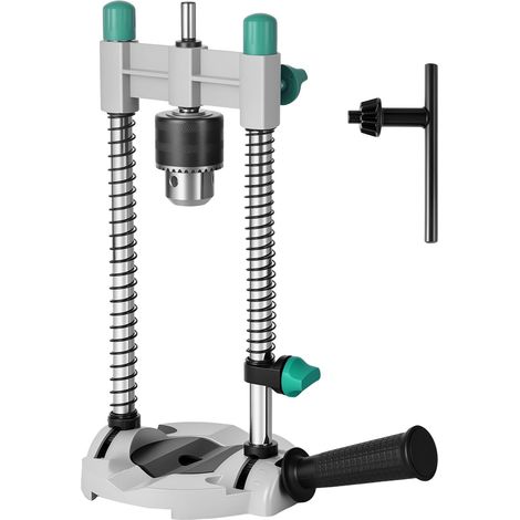 Bohrmaschinenständer 15x6.5x29cm Mobiler Bohrständer mit Bohrfutter Mehrwinkel Bohrführungshalterung 45-90 Grad Mehrwinkeleinstellung Bohrführungsaufsatz für Holzbearbeitungsbohrungen (1/5)