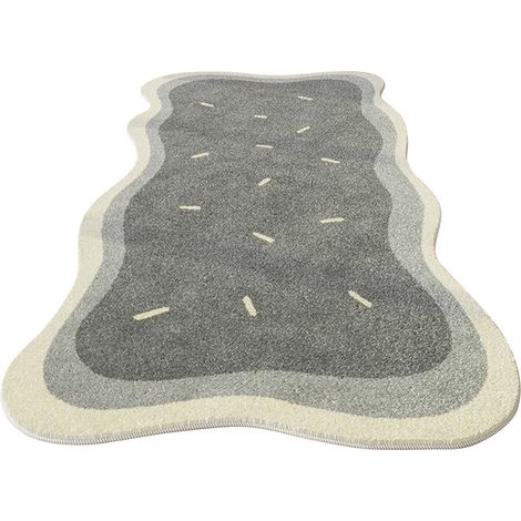 Tapis Sur-Mesure - Tapis Décoratif Non Glissant Imprimé Motif Échiquier Vert Blanc - Pour Salon Chambre Bébé - 60 x 160 cm - 1 Pièce (1/3)