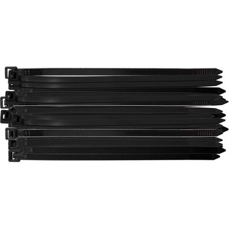 Colliers de serrage EXTREME 7,6 × 200 mm, noirs, 50 pièces. (1/5)