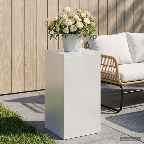 vidaXL Support de Plante Blanc 30 x 30 x 60 cm Acier (1/5)