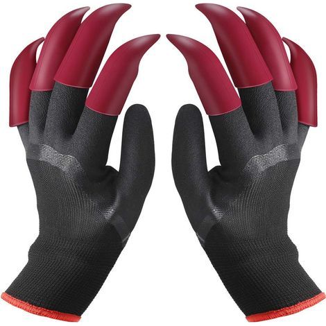 Gants de Jardin avec Griffes Imperméables Gants de Génie Jardinage pour Creuser une Plantation la Ferme des Gants de Travail avec 8 Griffes pour le Jardin (1/4)