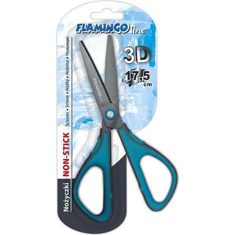 Ciseaux 3D antiadhésifs, lame de 17,5 cm, longueur de 6,5 cm