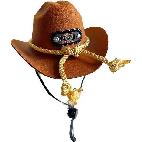 Silvester-Party-Mütze für Bichon Frisés, verstellbarer Cowboyhut mit Riemen, Größe M-6, Party-Accessoire für Haustiere