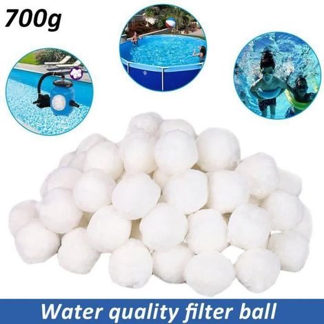 700g Balles filtrantes aqualoon pour filtre à sable Purification De L'eau Fiber Boule pour Piscine Spa LIA14517 (1/4)