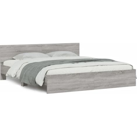 Maison Exclusive - Estructura de cama con cabecero gris Sonoma 20 (1/5)