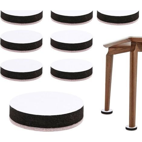 Rehausseurs de Meubles 8 Pièces Autocollant Rehausseurs de Lit Pieds Rehausseur Pieds de Lit Furniture Rond Rehausseur Pied de Table Pied Rehausseurs Meubles pour Chaise Table Canapé Armoire (1/4)