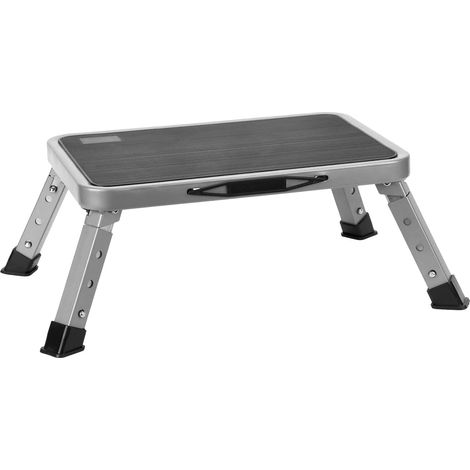 Marche Pied, Marchepied Réglable en Hauteur, Escabeau Pliable avec Plateforme Antidérapante, pour Camping, Maison (1/5)