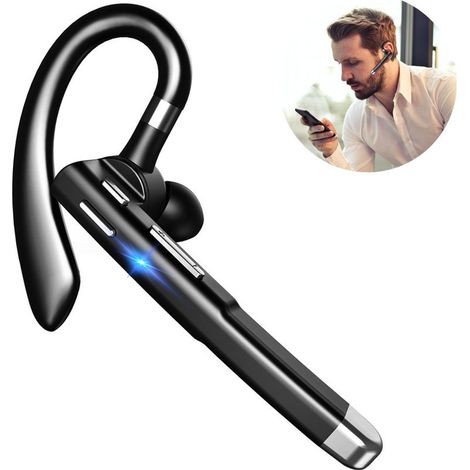 Bluetooth-Headset für Mobiltelefone, kabelloses Bluetooth-Headset V5.1 mit CVC 8.0-Mikrofon mit Geräuschunterdrückung für Autofahren/Einkaufen/Büro, kompatibel mit iPhone und Android (1/3)