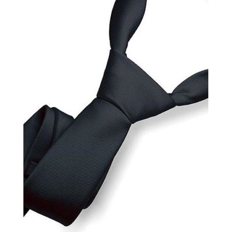 Cravate cousue main pour homme - Travail, bleu foncé (1/4)