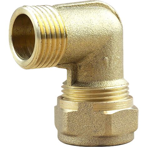 Coude bicone 1/2" (15/21) Mâle - Cuivre Ø18 - Arcanaute