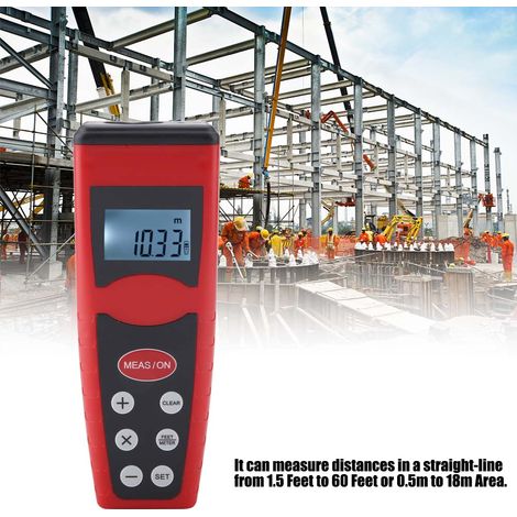 CP-3000 Télémètre laser ultrasonique numérique portable avec écran LCD (1/5)