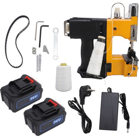 Machine à coudre de sacs Portable, fermeture automatique sans fil, Rechargeable, pour sacs de sable, sacs PP, prise ue