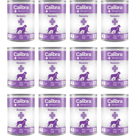 Alimento húmedo para perros CALIBRA VD, recuperación para perros y gatos, 12 x 400 g (1/4)