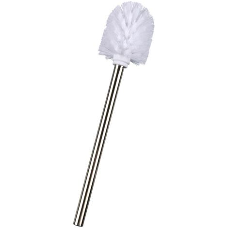 Brosse WC WENKO 3 pièces inox brillant Ø 8 cm salle de bain brosse wc de rechange brosse wc inox acier inoxydable remplaçable set brosse wc accessoires salle de bain inox brosse wc design anti-rouille